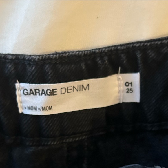 Garage Denim Mom Shorts in Black - Picture 6 of 6